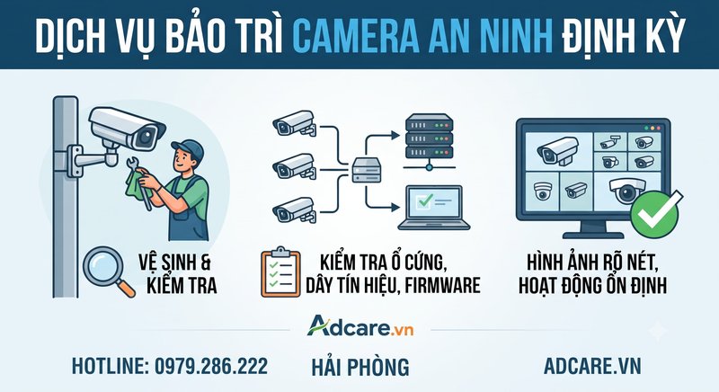 Bảo trì camera định kỳ