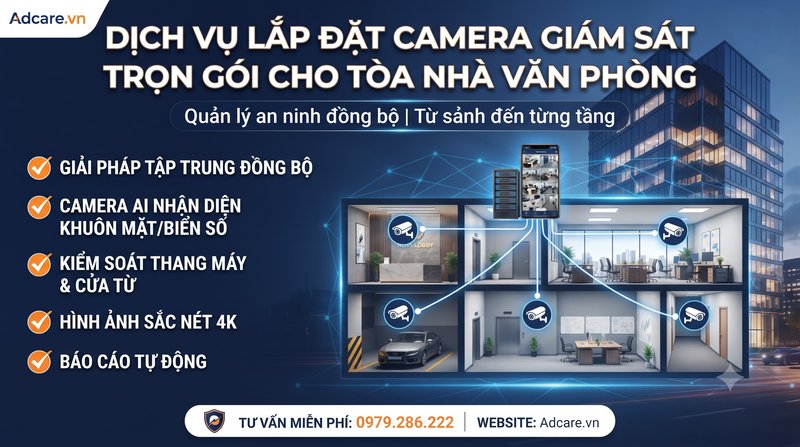Dịch Vụ Lắp Đặt Camera Giám Sát Trọn Gói Cho Tòa Nhà Văn Phòng