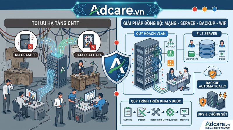 Giải Pháp Hạ Tầng Mạng & Server Cho Doanh Nghiệp Vừa Và Nhỏ