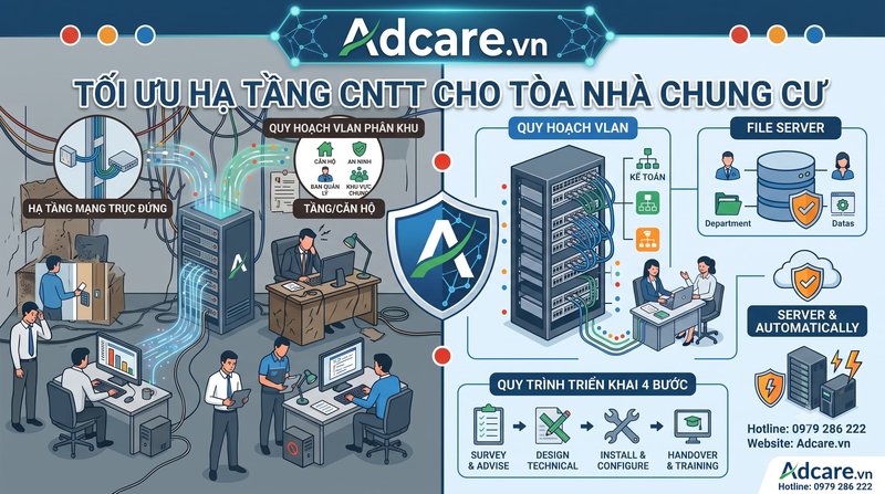 Giải Pháp Hạ Tầng Mạng & Server Cho Tòa Nhà Chung Cư